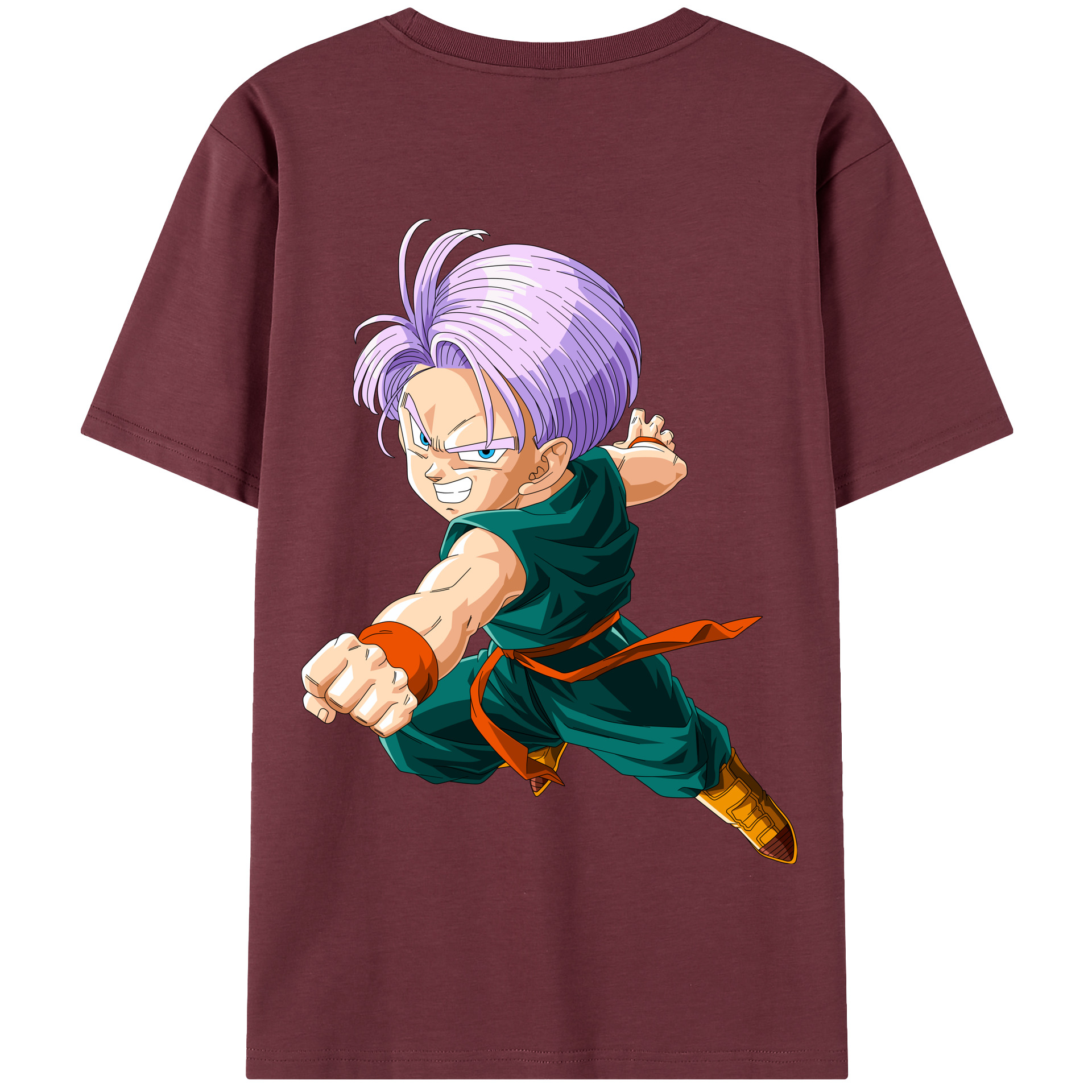 （画像用） ドラゴンボール トランクス（Torankusu）DRAGON BALL Trunks 綿100％半袖Tシャツ（背面プリント）